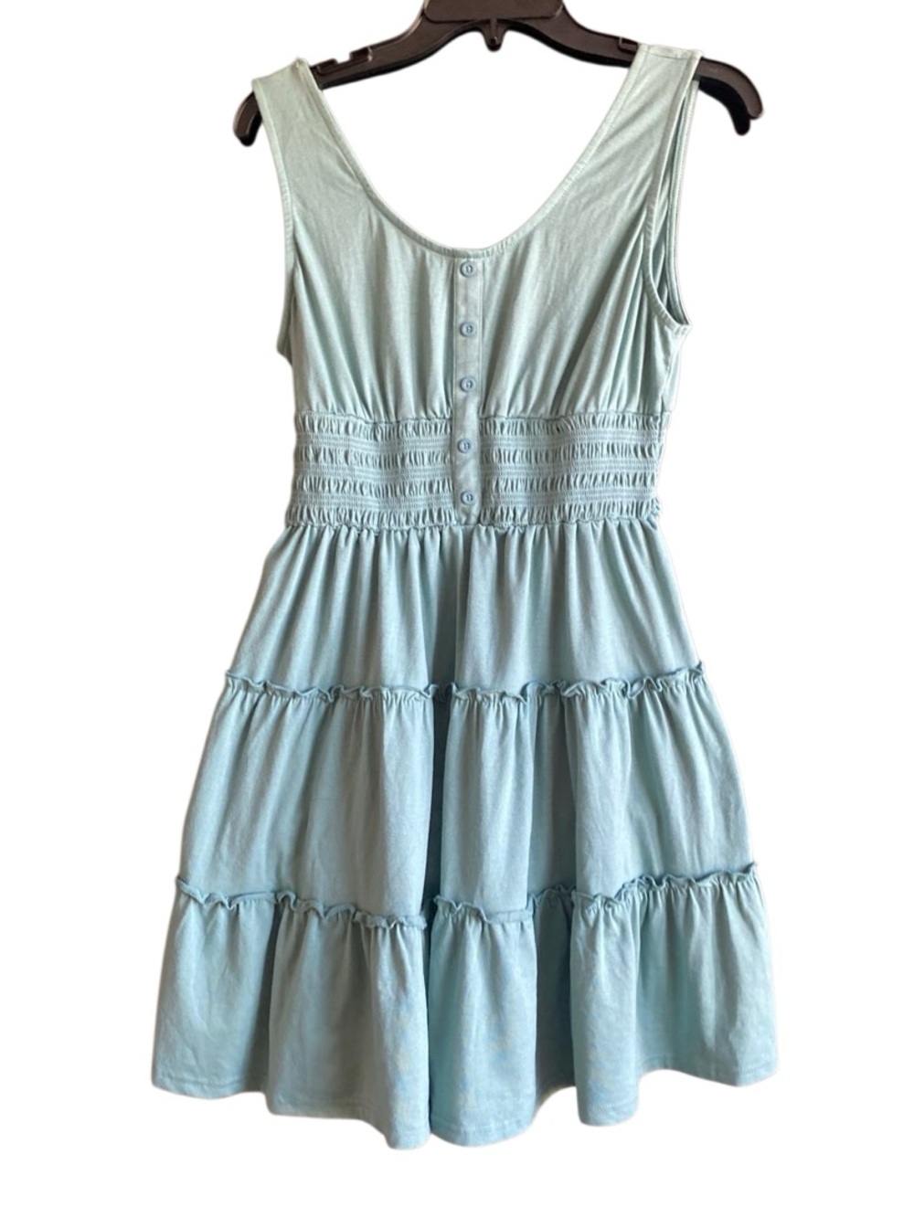 Amazon Green Tiered Ruffle Tank Dress. Size Medium. NWT